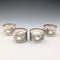 Vintage British silver plate napkin rings, set of 4