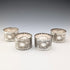 Vintage British silver plate napkin rings, set of 4