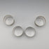Vintage British silver plate napkin rings, set of 4
