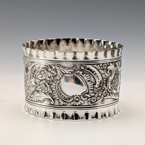 Vintage British silver plate napkin rings, set of 4