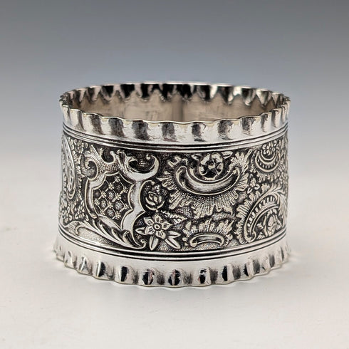 Vintage British silver plate napkin rings, set of 4