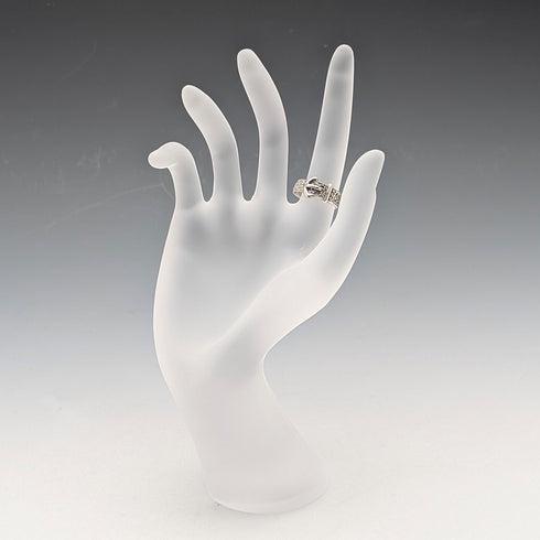 英国ヴィンテージ ヴィクトリアンデザイン 純銀製リング(8-9号) 指輪