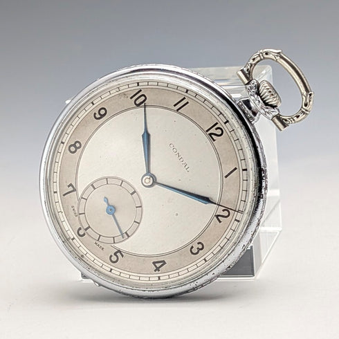 Antique Swiss LANCO pocket watch Art Deco alloy case in good working order