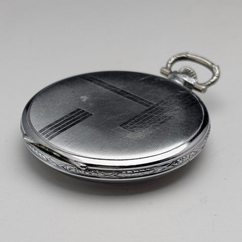 Antique Swiss LANCO pocket watch Art Deco alloy case in good working order