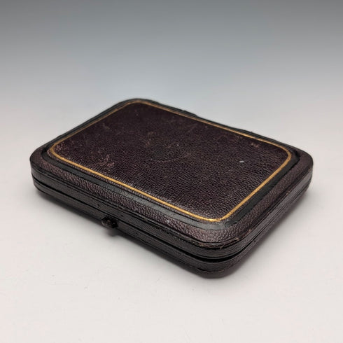 1871 年英國古董純銀卡片盒,67 克,盒裝,狀況良好,羅伯特桑頓