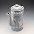 Vintage British Jasperware Coffee Pot in Pale Blue