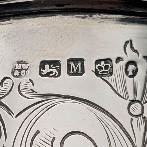 1855年 英国アンティーク 純銀製 マグカップ 139g Henry Wilkinson