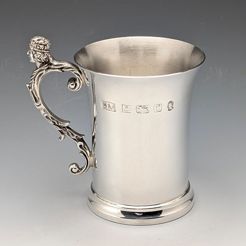 1977 Queen Elizabeth II 25th Coronation Jubilee Pure Silver Mug 305g Birmingham Mint Box and instructions included Very good condition