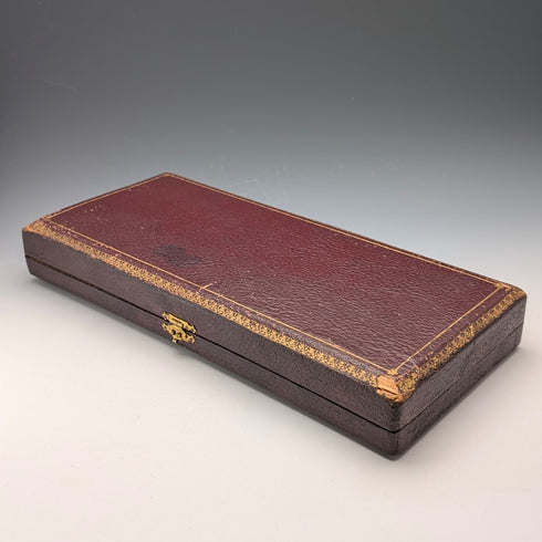 1900年頃 フレンチアンティーク シルバープレート製 フィッシュサーバーセット ケース入 SFAM