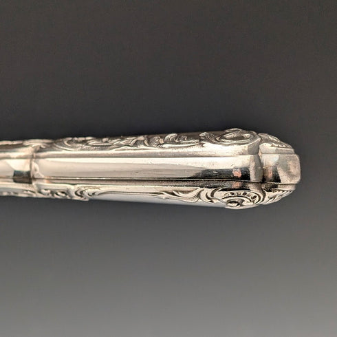 1900年頃 フレンチアンティーク シルバープレート製 フィッシュサーバーセット ケース入 SFAM