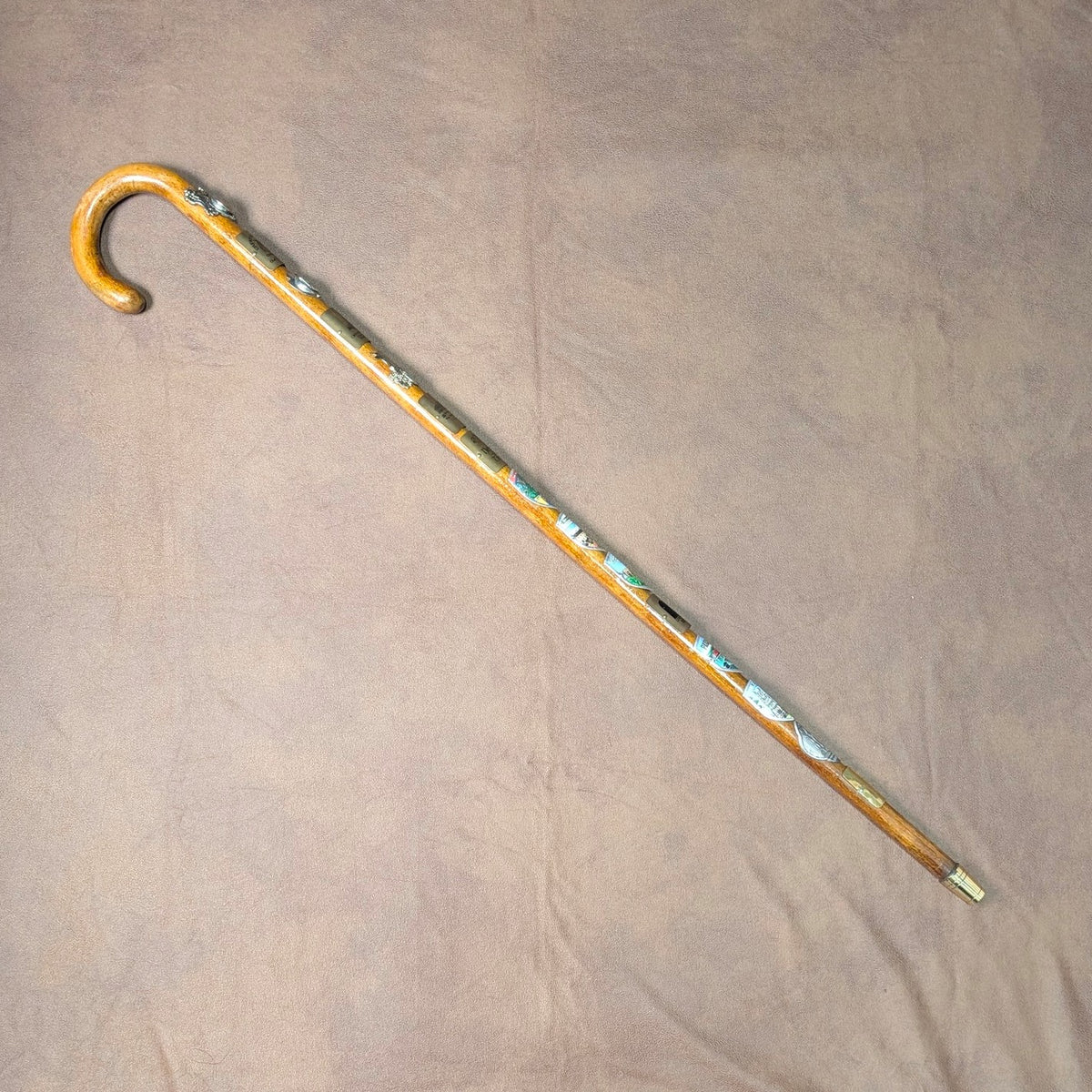 ヴィンテージ 英国周遊 ツーリストステッキ タンシャフト 78cm