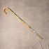 Vintage British Tourist Walking Stick Tan Shaft 78cm