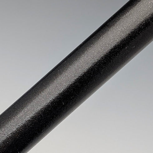 1933 British vintage black shaft, curved handle, pure silver decoration, lightweight walking stick, 94cm, M&T Ltd