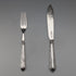 Circa 1905 British antique pure silver cutlery pair, total weight 71g, William Hutton