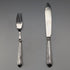 Circa 1905 British antique pure silver cutlery pair, total weight 71g, William Hutton