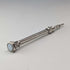 Circa 1910 Antique Silver Push-Pull Pencil 54-71mm White Stone