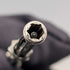 Circa 1910 Antique Silver Push-Pull Pencil 54-71mm White Stone
