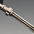 Circa 1910 Antique Silver Push-Pull Pencil 54-71mm White Stone