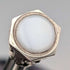 Circa 1910 Antique Silver Push-Pull Pencil 54-71mm White Stone