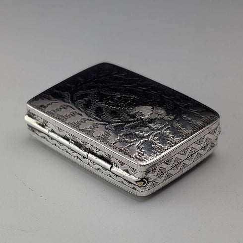 1819 British Antique Regency Sterling Silver Vinaigrette 20g JOHN THROPP