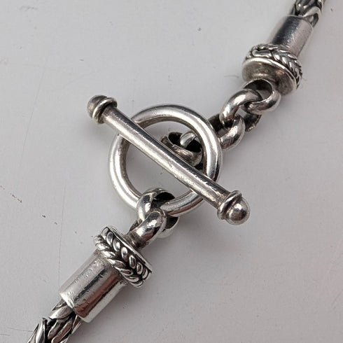 英國純銀拜占庭鏈項鍊 54g DK