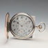 German antique Junghans mechanical pocket watch, silver side hunter case, in good working order