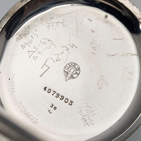 1910年頃 アンティーク オメガ 懐中時計 直径55mm 鉄道時計 合金ケース 動作良好