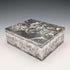 1912 British antique sterling silver large box with detailed decoration 444g George Bedingham Very good condition