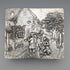 1912 British antique sterling silver large box with detailed decoration 444g George Bedingham Very good condition