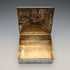 1912 British antique sterling silver large box with detailed decoration 444g George Bedingham Very good condition
