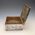 1912 British antique sterling silver large box with detailed decoration 444g George Bedingham Very good condition