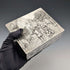 1912 British antique sterling silver large box with detailed decoration 444g George Bedingham Very good condition