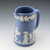 British Vintage Wedgwood Jasperware Water Jug in Pale Blue