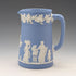 British Vintage Wedgwood Jasperware Water Jug in Pale Blue