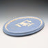 British Vintage Wedgwood Jasperware Oval Dish Pale Blue