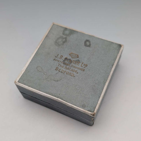 1975年 英国ヴィンテージ 純銀製 大型ロケットペンダント 純銀ネックレス付き 計29.5g 箱入り Nathan Brothers