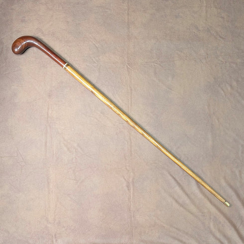 英国アンティーク ブラウンシャフト サンデースティックスタイル ステッキ 杖 88cm