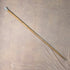 1917 British antique tiger shaft pure silver round handle walking stick 91cm