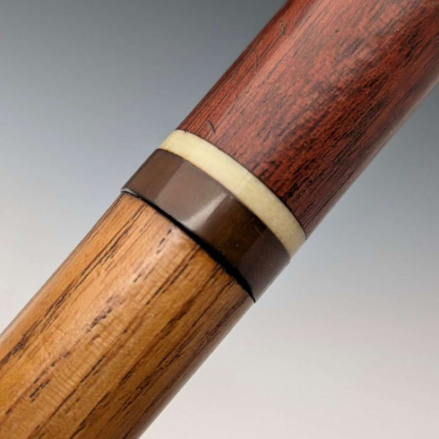 Antique British brown shaft Sunday stick style walking stick 88cm