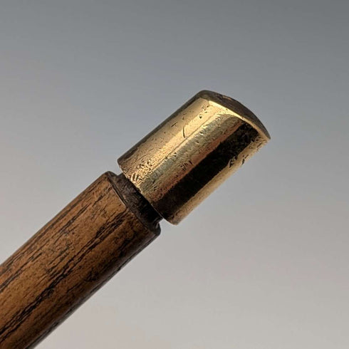 Antique British brown shaft Sunday stick style walking stick 88cm