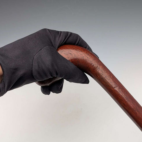 Antique British brown shaft Sunday stick style walking stick 88cm