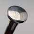 1917 British antique tiger shaft pure silver round handle walking stick 91cm