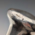 1917 British antique tiger shaft pure silver round handle walking stick 91cm