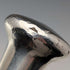 1917 British antique tiger shaft pure silver round handle walking stick 91cm