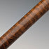 1917 British antique tiger shaft pure silver round handle walking stick 91cm