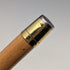 Antique British tan shaft horn bent handle walking stick 83cm