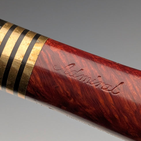 北欧ヴィンテージ 木製 エステートパイプ ジョージ・ジェンセン admiral 収納袋付き