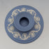 Vintage British Wedgwood Jasperware Candlestick, Pale Blue