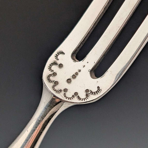 19世紀後半 英国アンティーク 白蝶貝ハンドル ティーカトラリー4ペア Mappin&Webb