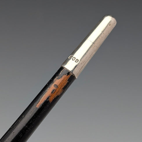 1917年 英国アンティーク 純銀装飾 バトン 51cm Ebenezer Neewman